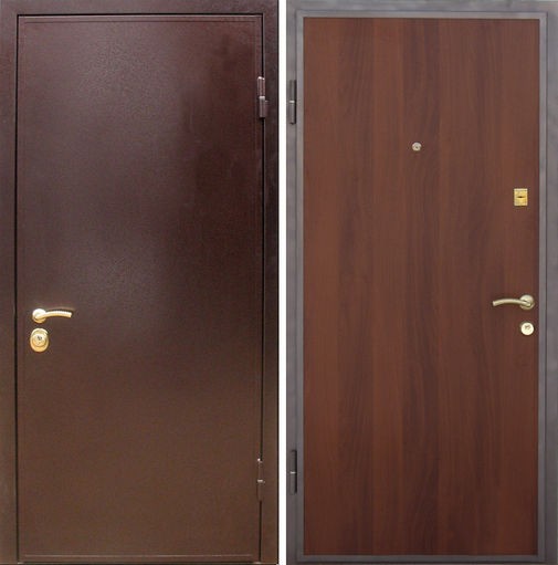 Входная металлическая дверь порошковое напыление + ламинат СП008